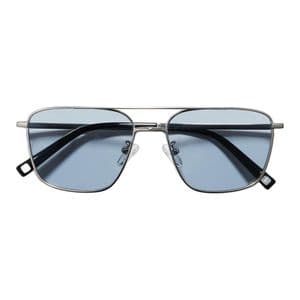 Kính mát Uniqlo Metal Double Bridge màu xanh nhạt 60 Light Blue