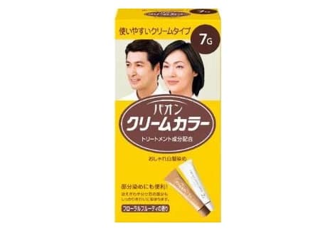 Kem nhuộm tóc bạc PAON Cream Color 7G màu nâu đen tự nhiên 40g+40g