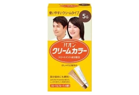 Kem nhuộm tóc bạc PAON Cream Color 5G màu hạt dẻ trầm 40g+40g