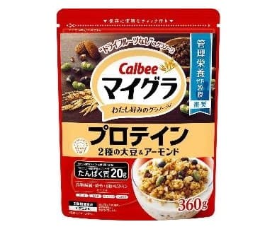 Ngũ cốc Calbee Mygra Protein đậu nành và hạnh nhân 360g