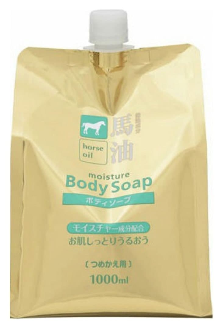 Sữa tắm dầu ngựa Kumano Yushi Horse Oil túi thay thế 1000ml
