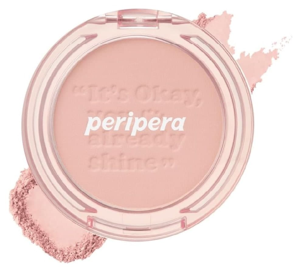 PERIPERA ピュア ブラッシュド サンシャイン チーク 07 ミルキーピーチ 4.2g