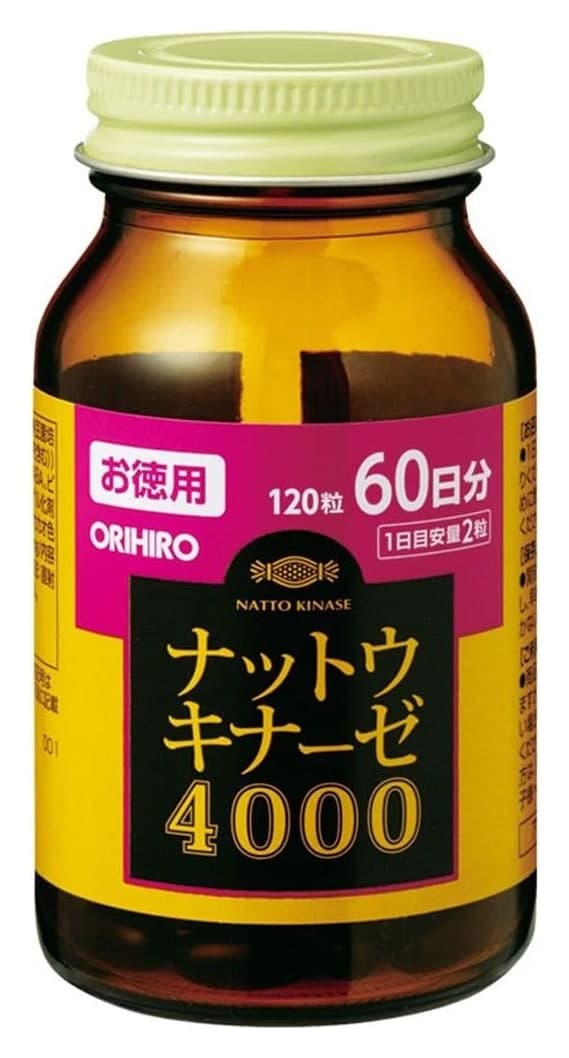 Viên uống ORIHIRO Nattokinase 4000 120 viên 60 ngày