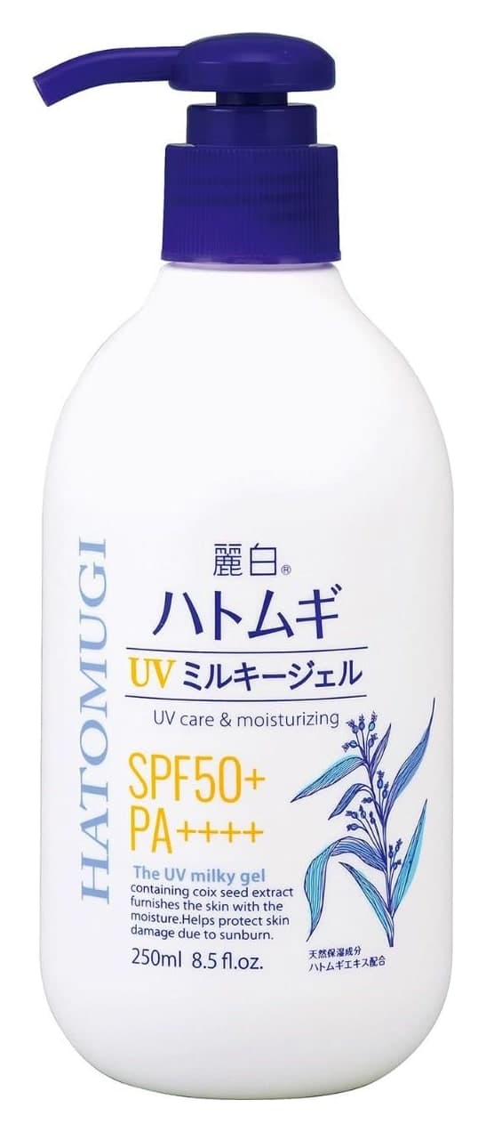 Kem chống nắng Reihaku Hatomugi UV Milky Gel SPF50+ 250ml