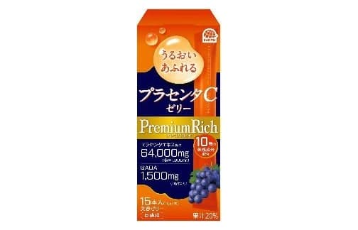 Thạch bổ sung nhau thai Earth Placenta C Jelly Premium Rich vị nho Kyoho 15 thanh