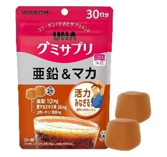 Kẹo dẻo bổ sung kẽm và Maca UHA Gummy Supplement vị cola 30 ngày