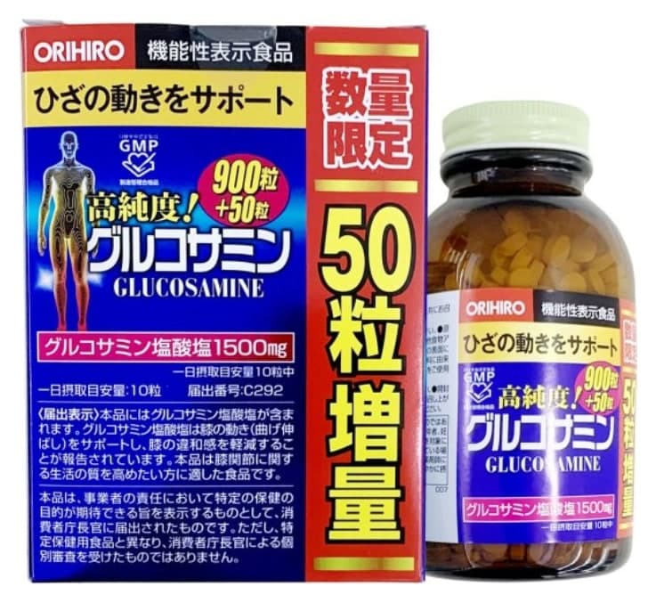 Viên Xương Khớp Glucosamine Orihiro 900 viên + 50 viên (bản giới hạn)