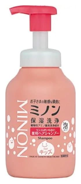 Dầu gội bọt Minon Kids không cần dầu xả chai 380ml