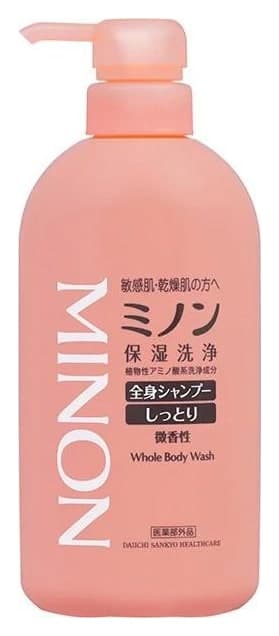 Sữa tắm gội Minon Shittori dưỡng ẩm chai 450ml