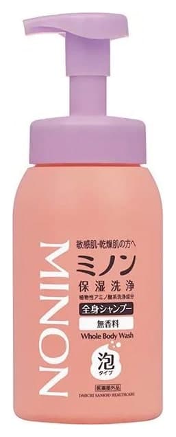Sữa tắm gội Minon dạng bọt chai 500ml