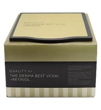 Mặt nạ chống lão hóa phục hồi Quality 1st The Derma Best VC100 Plus Retinol 20 miếng (hộp đen)