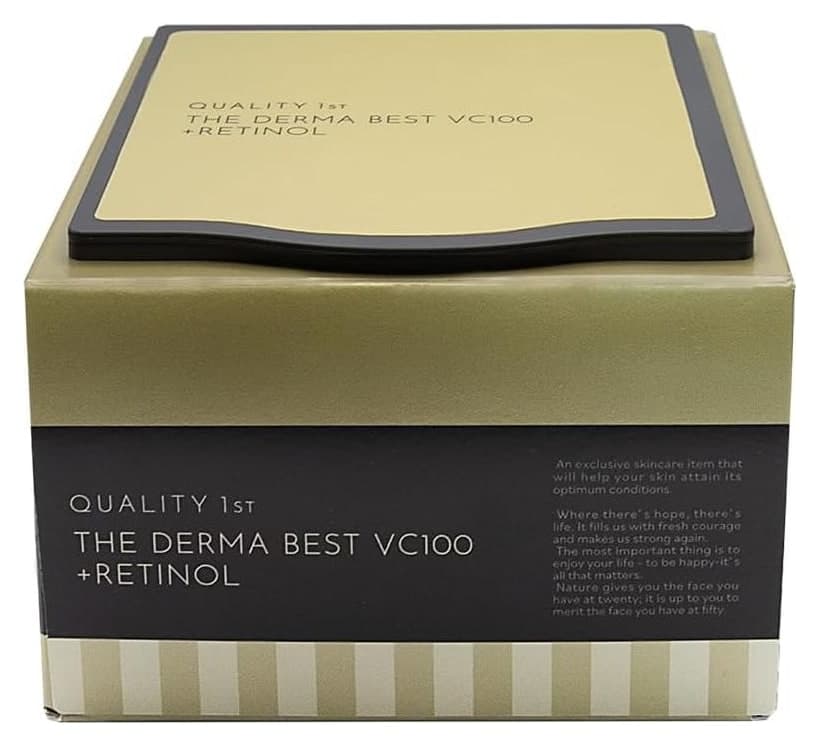 Mặt nạ chống lão hóa phục hồi Quality 1st The Derma Best VC100 Plus Retinol 20 miếng (hộp đen)