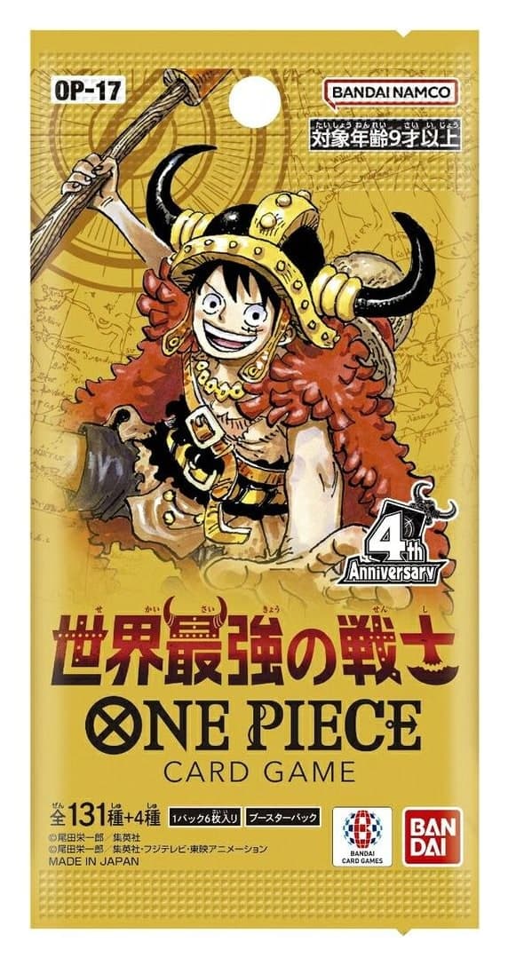 Thẻ bài ONE PIECE Card Game OP-17 Thế Giới Tối Cường Chiến Sĩ (Bản tiếng Nhật)