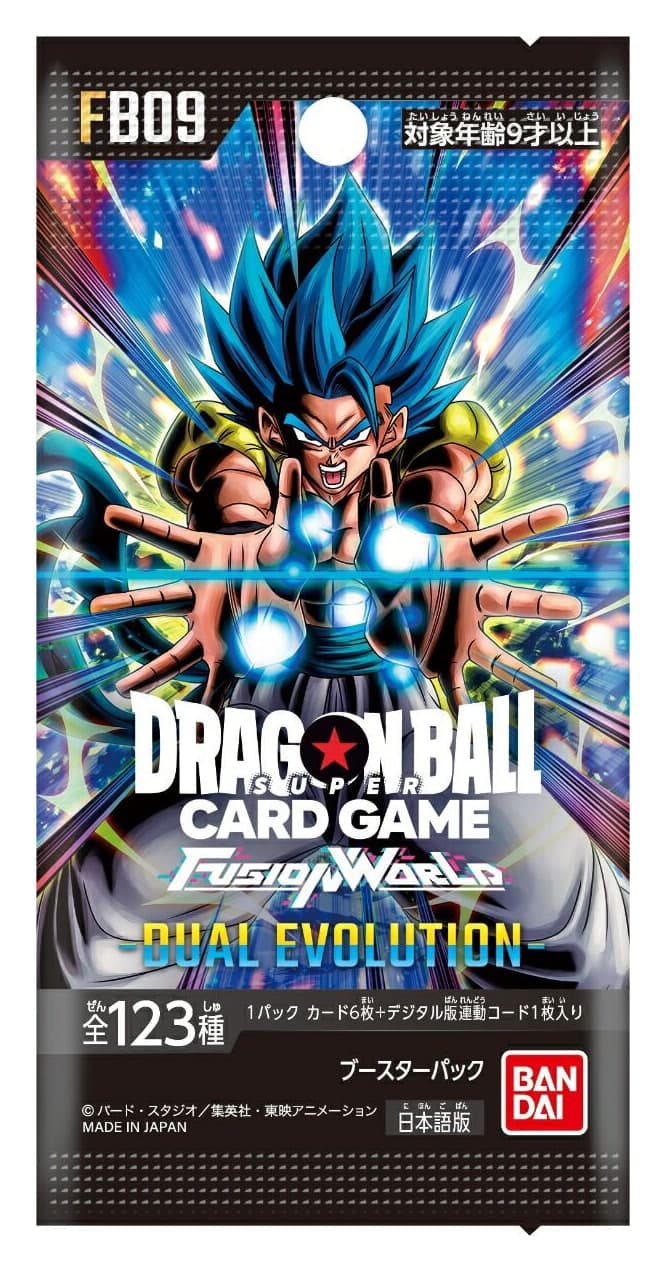 Thẻ bài Dragon Ball Super Fusion World FB09 DUAL EVOLUTION (Bản tiếng Nhật)