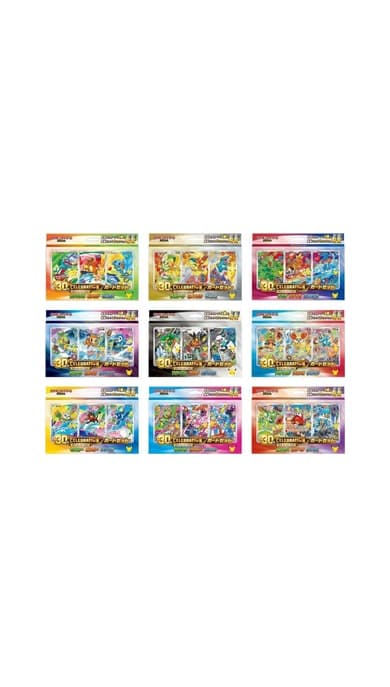 Thẻ bài Pokémon TCG MEGA 30th CELEBRATION Card Set (Bản tiếng Nhật)