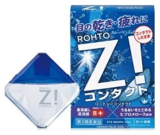 Thuốc nhỏ mắt dùng với kính áp tròng Rohto Z Contact b 12ml