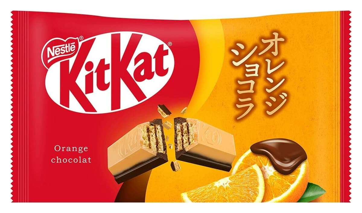 Bánh xốp sô-cô-la Nestle KitKat vị cam Orange Chocolat