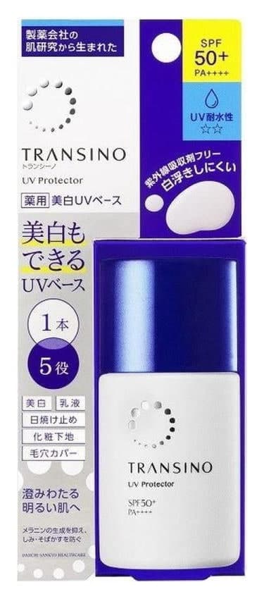 Kem chống nắng dưỡng trắng Transino Whitening UV Protector SPF50+ PA++++ 30ml