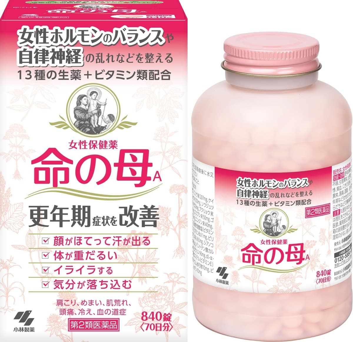 Thuốc tiền mãn kinh Kobayashi Inochi no Haha A 840 viên