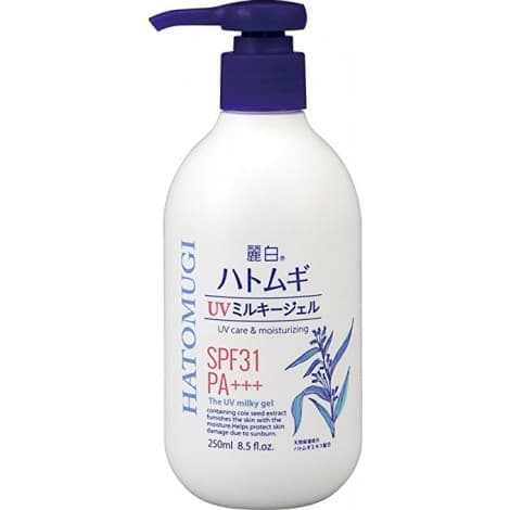 麗白 ハトムギ UVミルキージェル SPF31 PA+++ 250mL