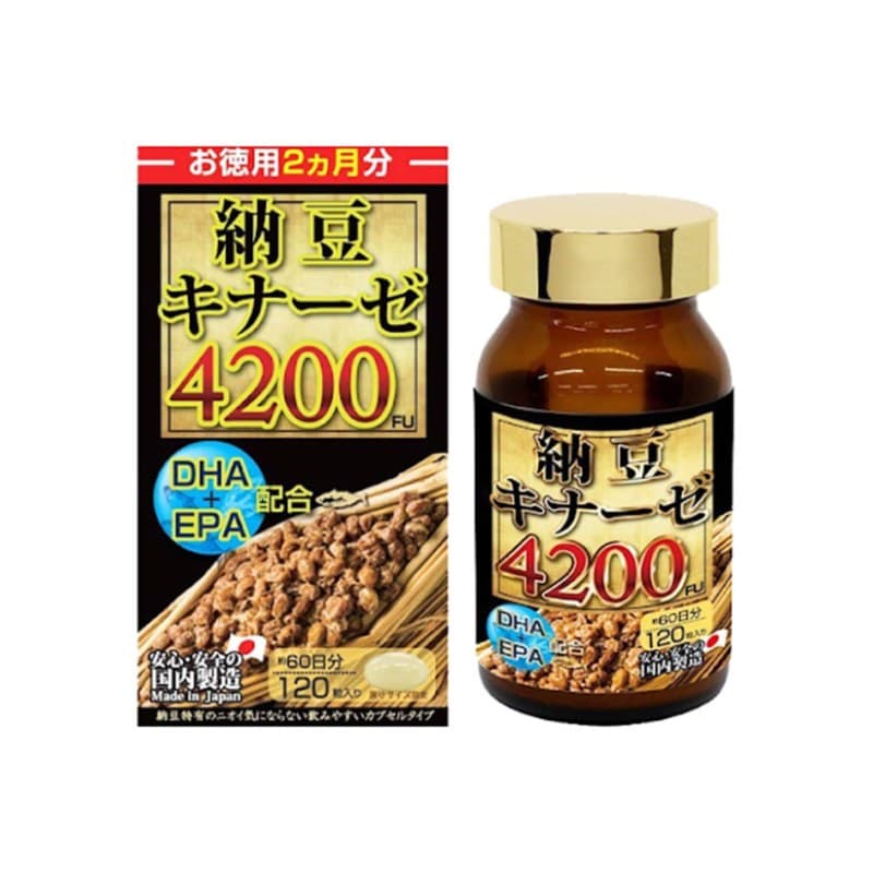 Viên Uống Hỗ Trợ Tuần Hoàn Maruman Nattokinase 4200FU DHA EPA