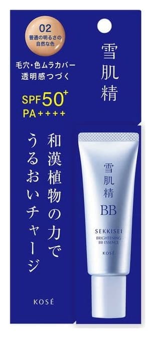 Kem nền BB Kose Sekkisei Bright BB Essence 02 SPF50+ 30g