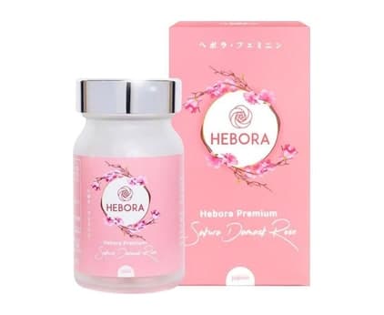 Viên uống hàm hương Hebora Premium Sakura Damask Rose 60 viên