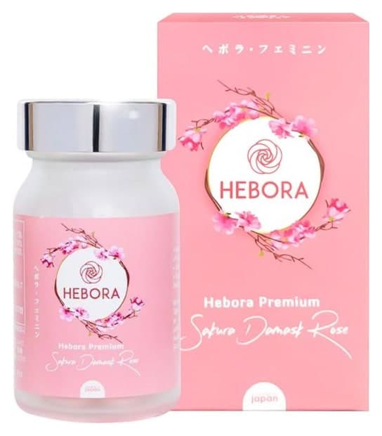 Viên uống hàm hương Hebora Premium Sakura Damask Rose 60 viên