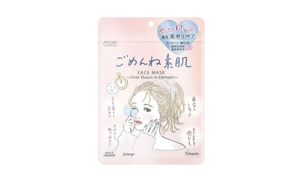 Mặt nạ phục hồi dịu da Kose Clear Turn Gomenne Barehada Mask 7 miếng