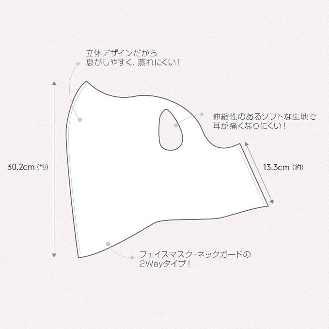 デリング 日本製 フェイスカバー ネックカバー UPF50+